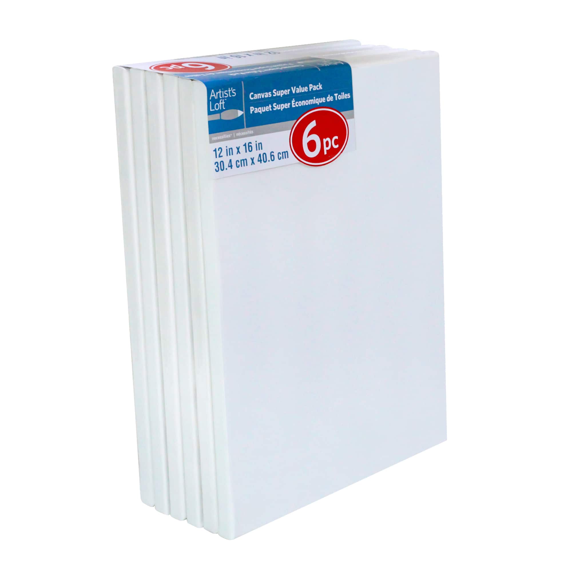 4 Packs: 6 ct. (24 total) 12" x 16" Super Value Canvas by Artist's Loft®